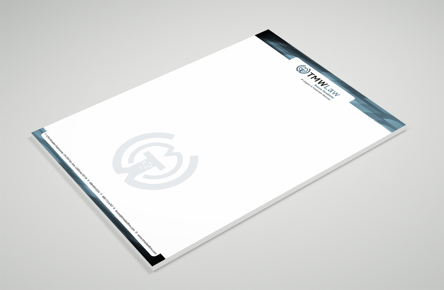Letterhead Design by Petter Goms for TMW Law | Design #17085665
