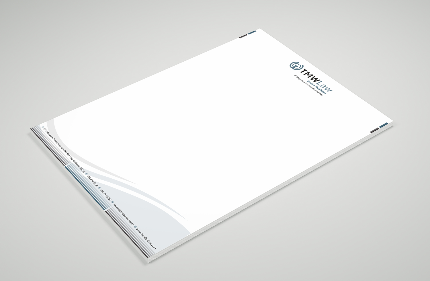 Letterhead Design by Petter Goms for TMW Law | Design #17085783