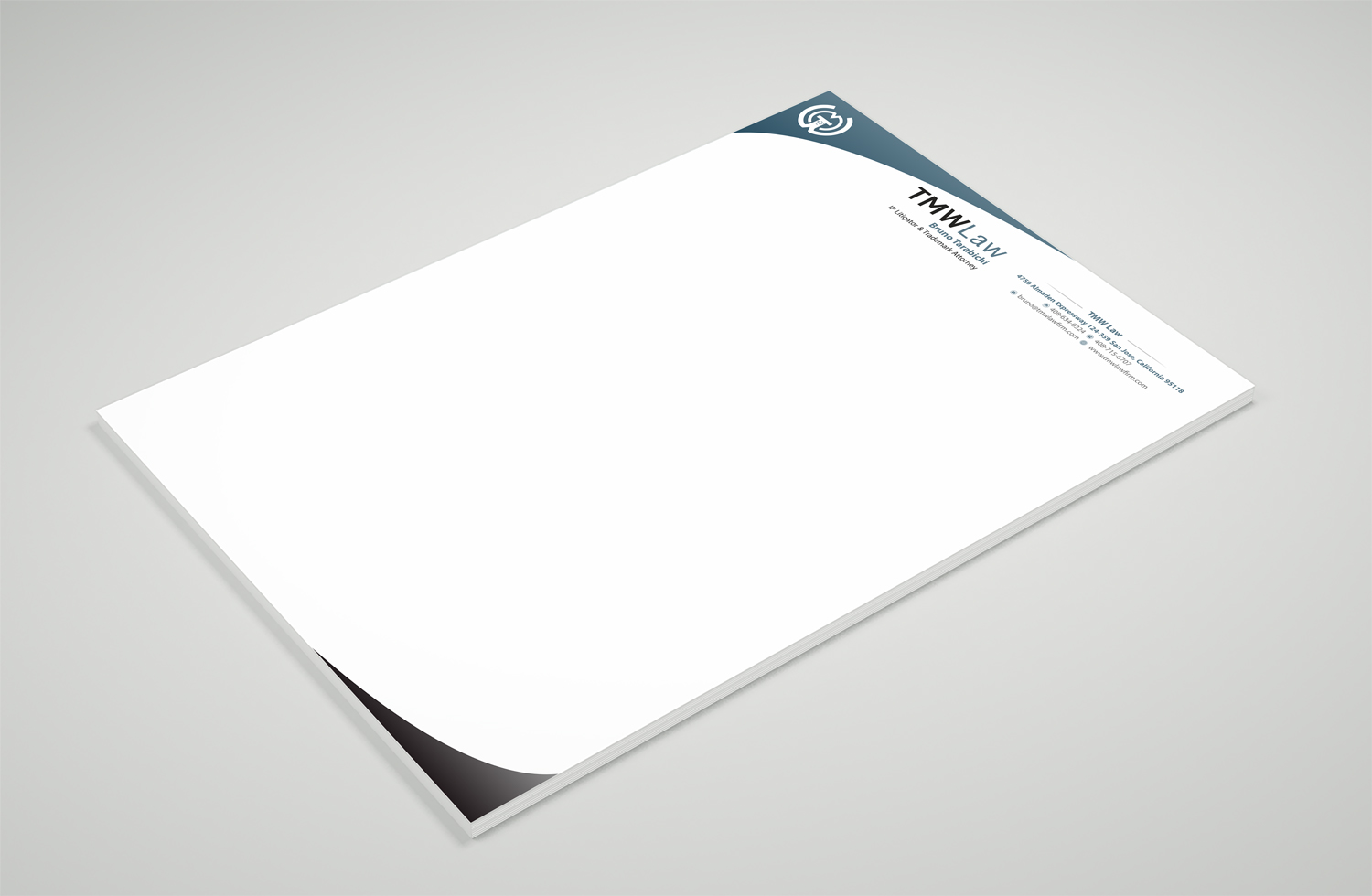 Letterhead Design by Petter Goms for TMW Law | Design #17086008