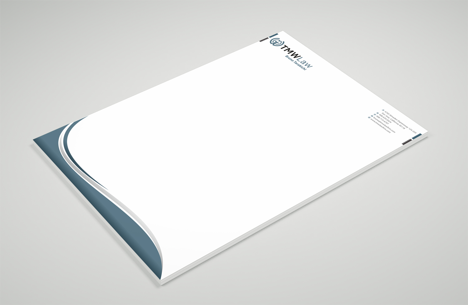 Letterhead Design by Petter Goms for TMW Law | Design #17086151