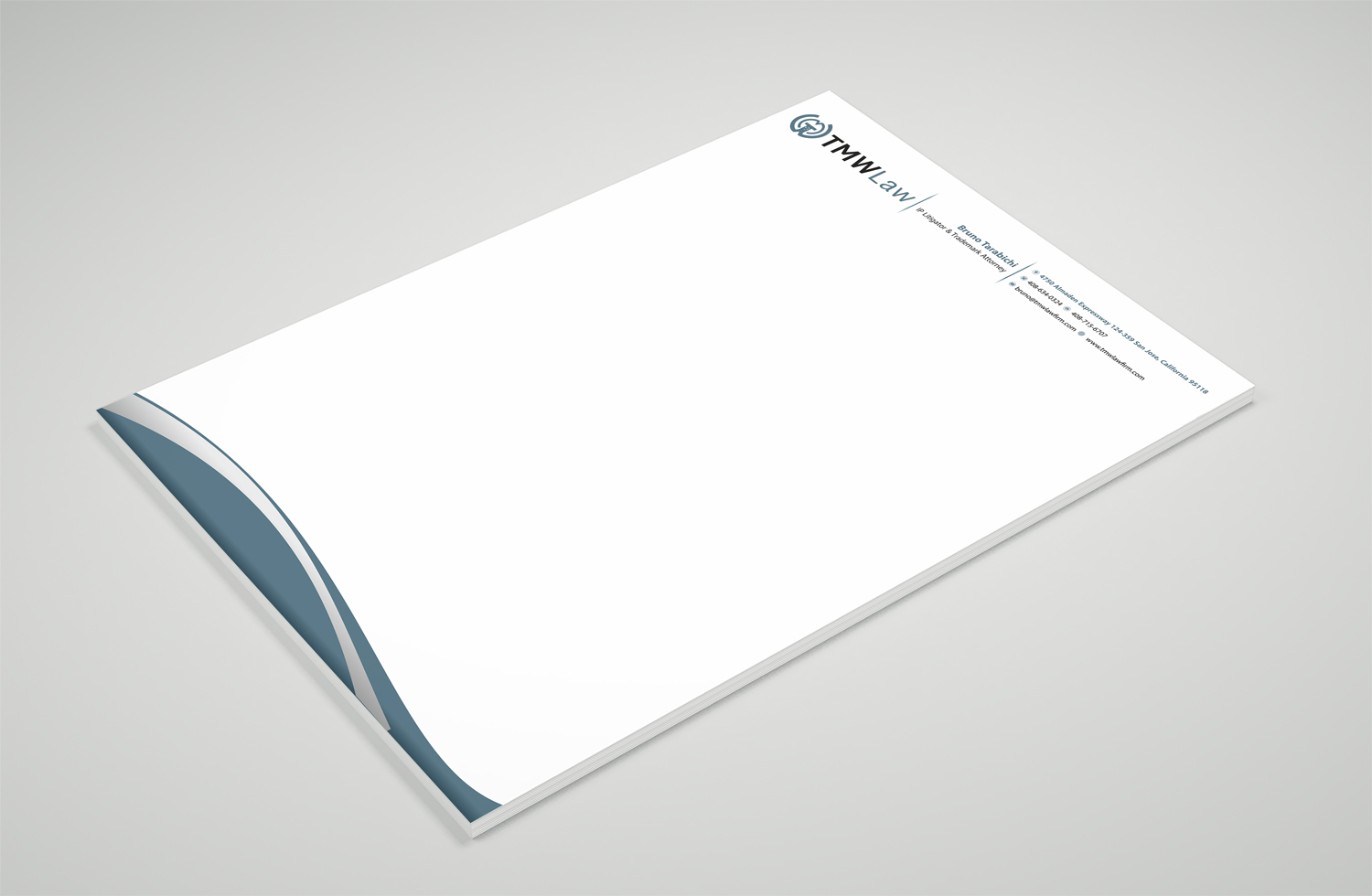 Letterhead Design by Petter Goms for TMW Law | Design #17086463