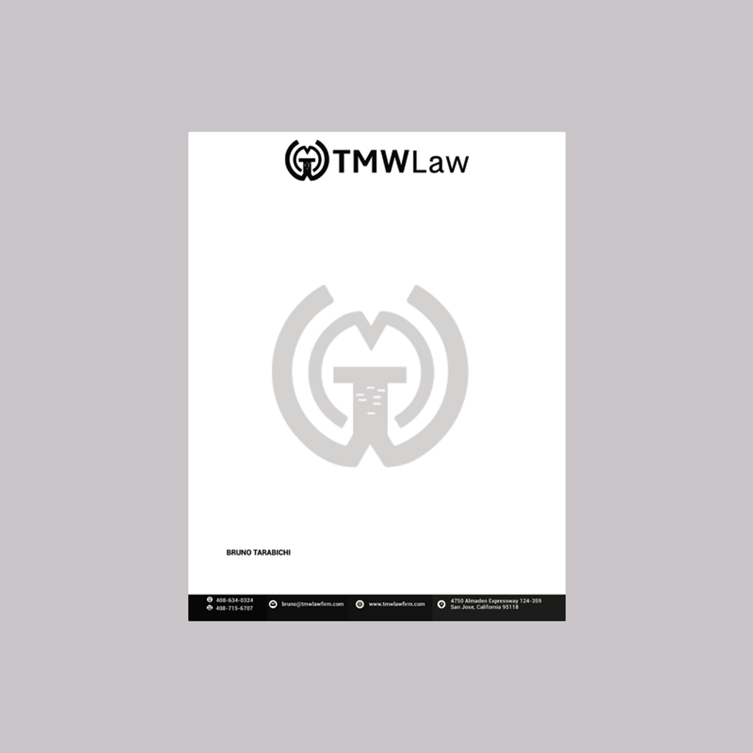 Briefkopf-Design von Mohammad Shamsur Rahman für TMW Law | Design #17102553