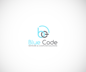Blue Code [Network & Computer Solutions = 2nd portion of logo] | Logo Design by Anekaa