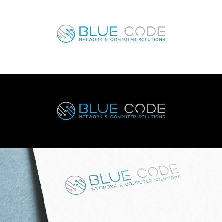 Logo-Design von DesignDUO für Blue Code | Design #17142371