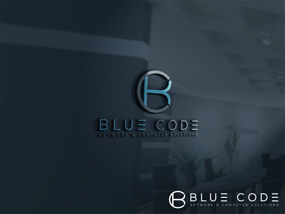Logo Design by Deep Night for Blue Code | Design #17072190