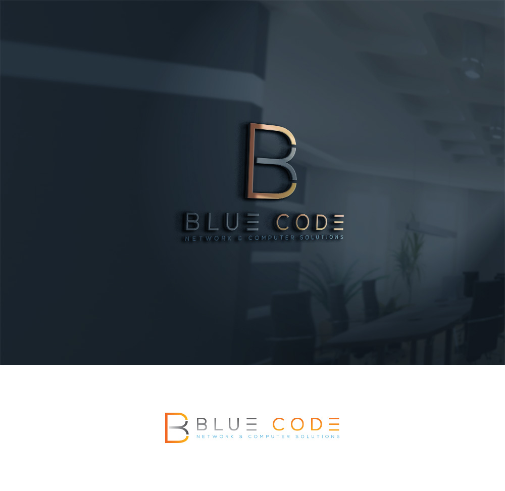 Logo Design by Deep Night for Blue Code | Design #17083114
