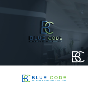 Logo Design by Deep Night for Blue Code | Design: #17127303