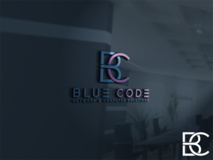 Logo Design by Deep Night for Blue Code | Design: #17148847