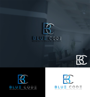 Logo Design by Deep Night for Blue Code | Design: #17168048