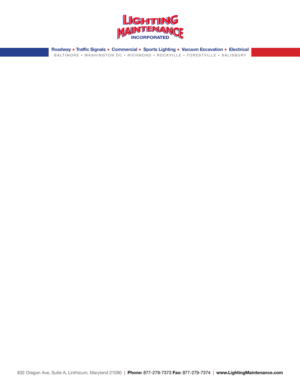 Stationery Design by DesignFive for Lighting Maintenance Inc | Design: #17078989