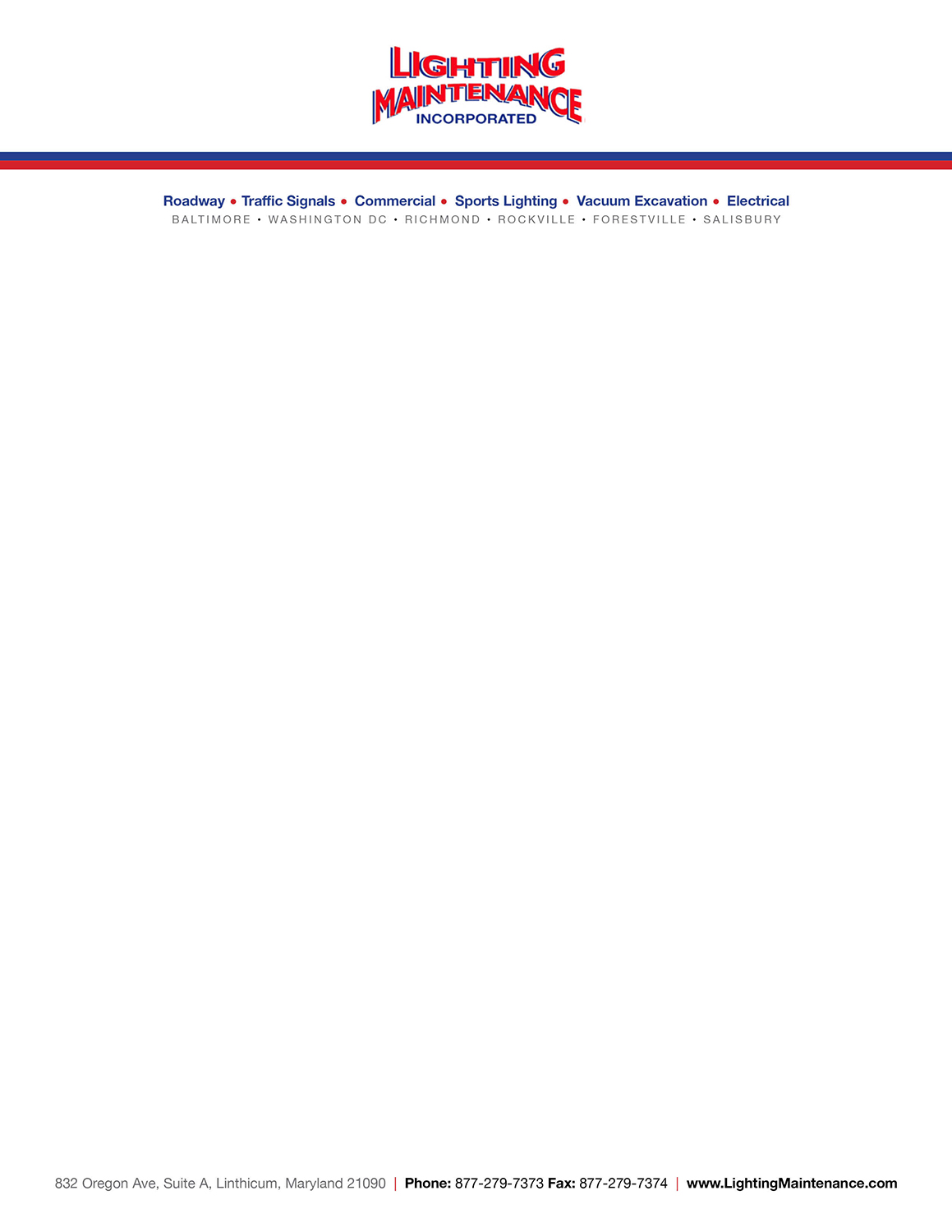 Stationery Design by DesignFive for Lighting Maintenance Inc | Design #17078990