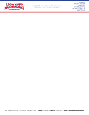 Stationery Design by DesignFive for Lighting Maintenance Inc | Design: #17078991