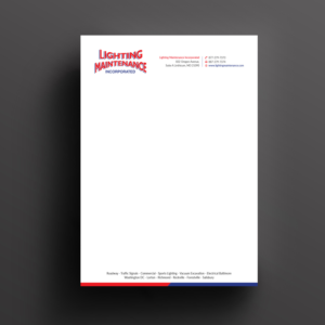 Stationery Design by Right_D for Lighting Maintenance Inc | Design: #17075086