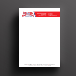 Stationery Design by Right_D for Lighting Maintenance Inc | Design: #17075091