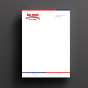 Stationery Design by Right_D for Lighting Maintenance Inc | Design: #17075092