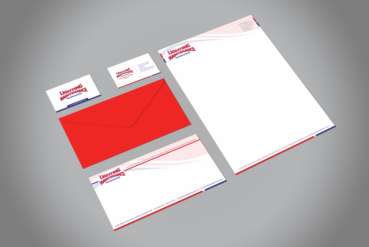 Stationery Design by Petter Goms for Lighting Maintenance Inc | Design #17079117