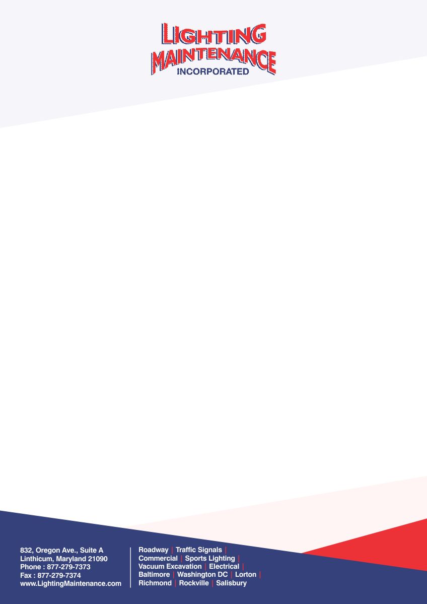 Design de Papeterie par Gajendrasinh Solanki 2 pour Lighting Maintenance Inc | Design #17079516