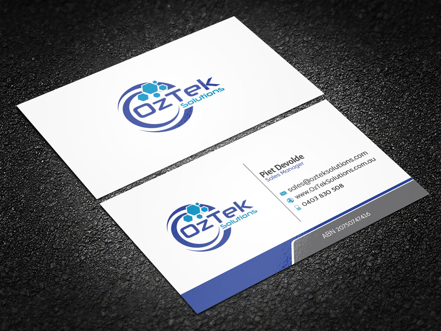 Business Card Design by Pixi Dust for OzTek Solutions | Design #17079627