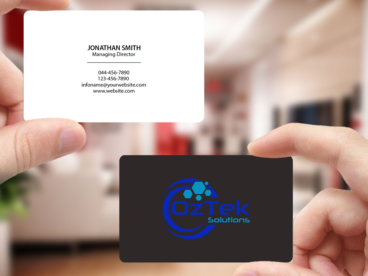 Business Card Design by Creations Box 2015 for OzTek Solutions | Design #17092224