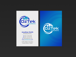 Business Card Design by Creations Box 2015 for OzTek Solutions | Design: #17092232