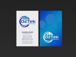 Business Card Design by Creations Box 2015 for OzTek Solutions | Design: #17092235