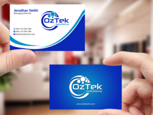 Business Card Design by Creations Box 2015 for OzTek Solutions | Design: #17092258
