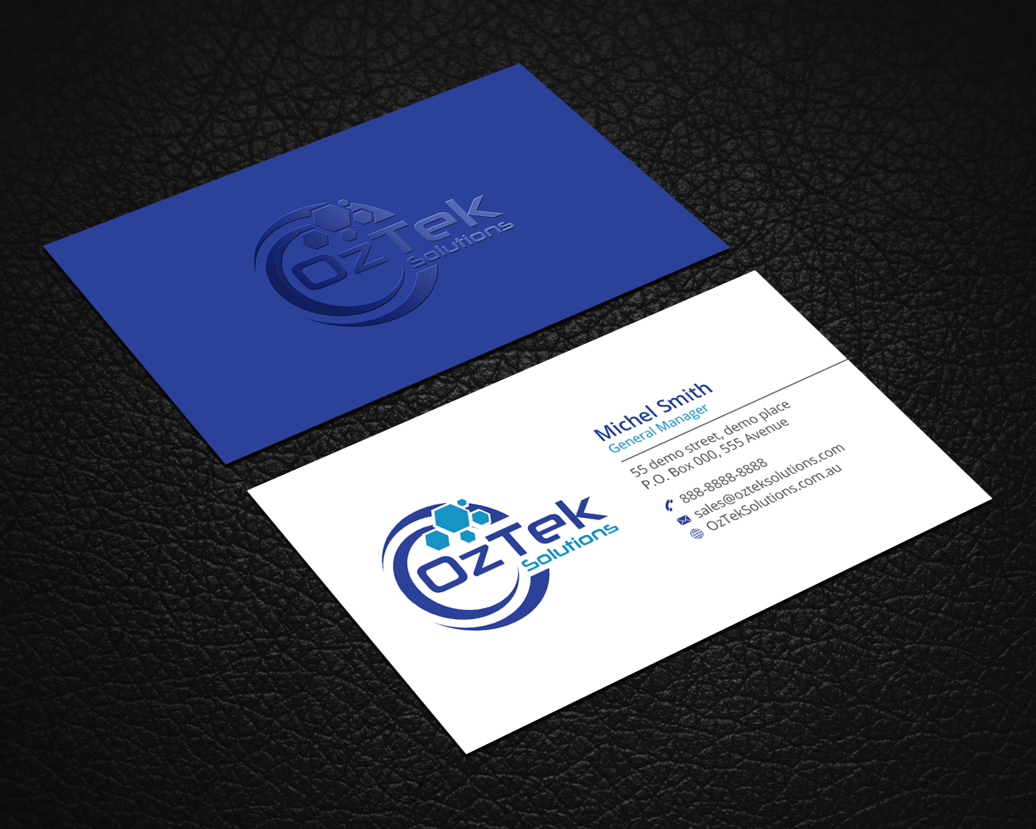 Business Card Design by Right_D for OzTek Solutions | Design #17077148
