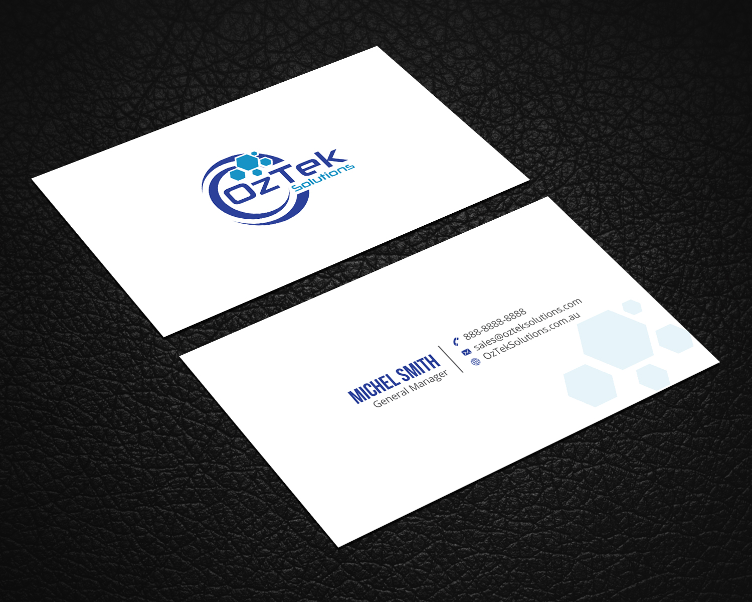 Business Card Design by Right_D for OzTek Solutions | Design #17077337