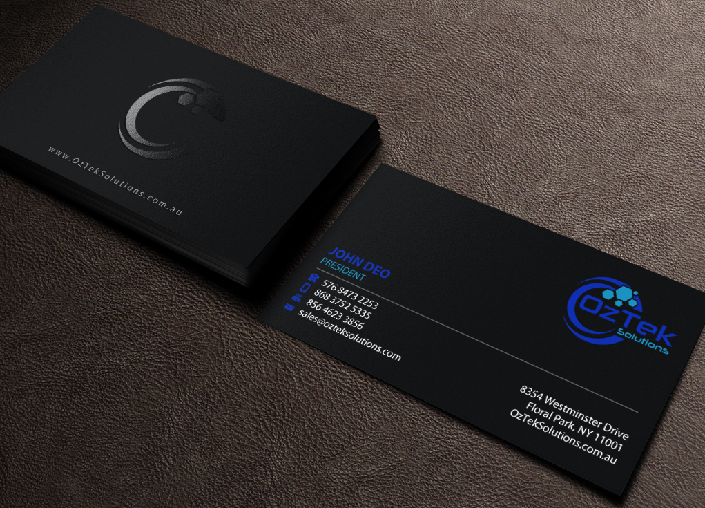 Business Card Design by Brand aid for OzTek Solutions | Design #17089363