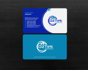 Business Card Design by Brand aid for OzTek Solutions | Design: #17089369