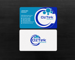 Business Card Design by Brand aid for OzTek Solutions | Design: #17089370