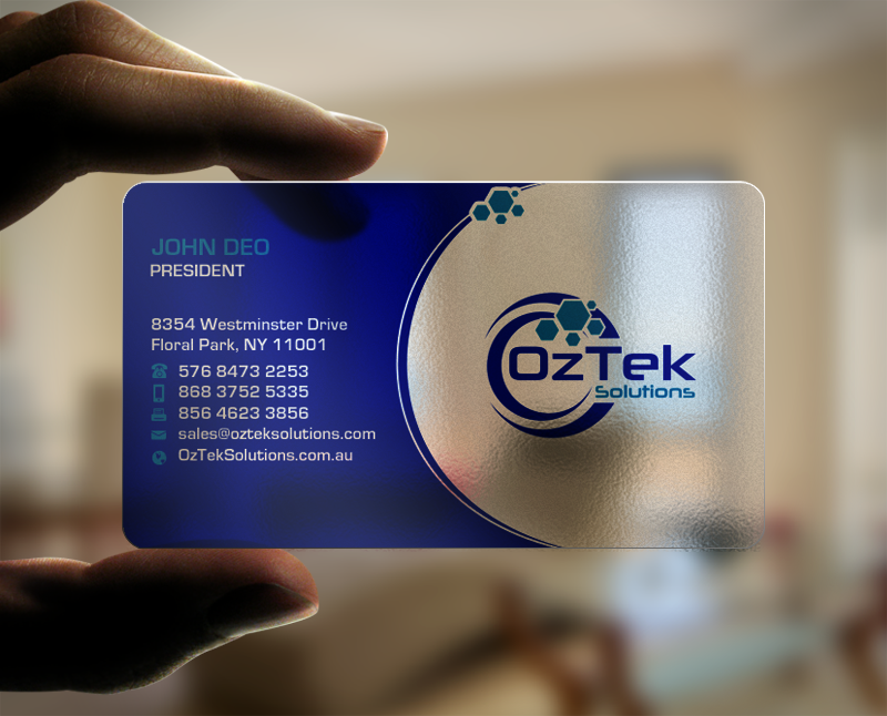 Business Card Design by Brand aid for OzTek Solutions | Design #17089371