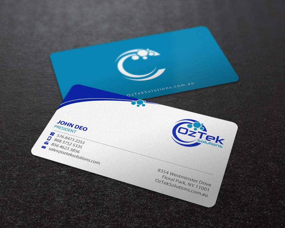 Business Card Design by Brand aid for OzTek Solutions | Design #17089394