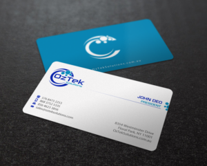Business Card Design by Brand aid for OzTek Solutions | Design: #17089413
