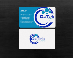 Business Card Design by Brand aid for OzTek Solutions | Design: #17089414