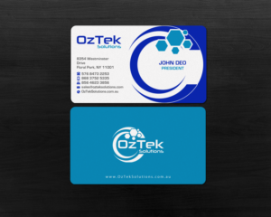 Business Card Design by Brand aid for OzTek Solutions | Design: #17089417
