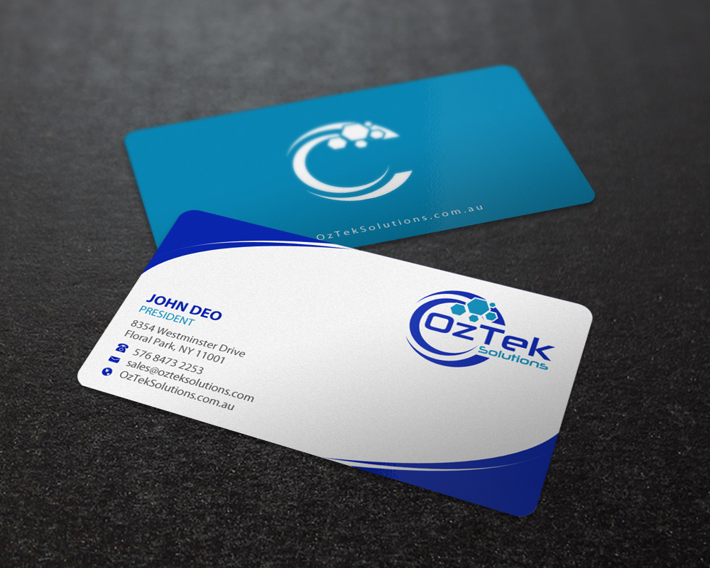 Business Card Design by Brand aid for OzTek Solutions | Design #17089421