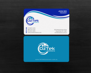Business Card Design by Brand aid for OzTek Solutions | Design: #17089423