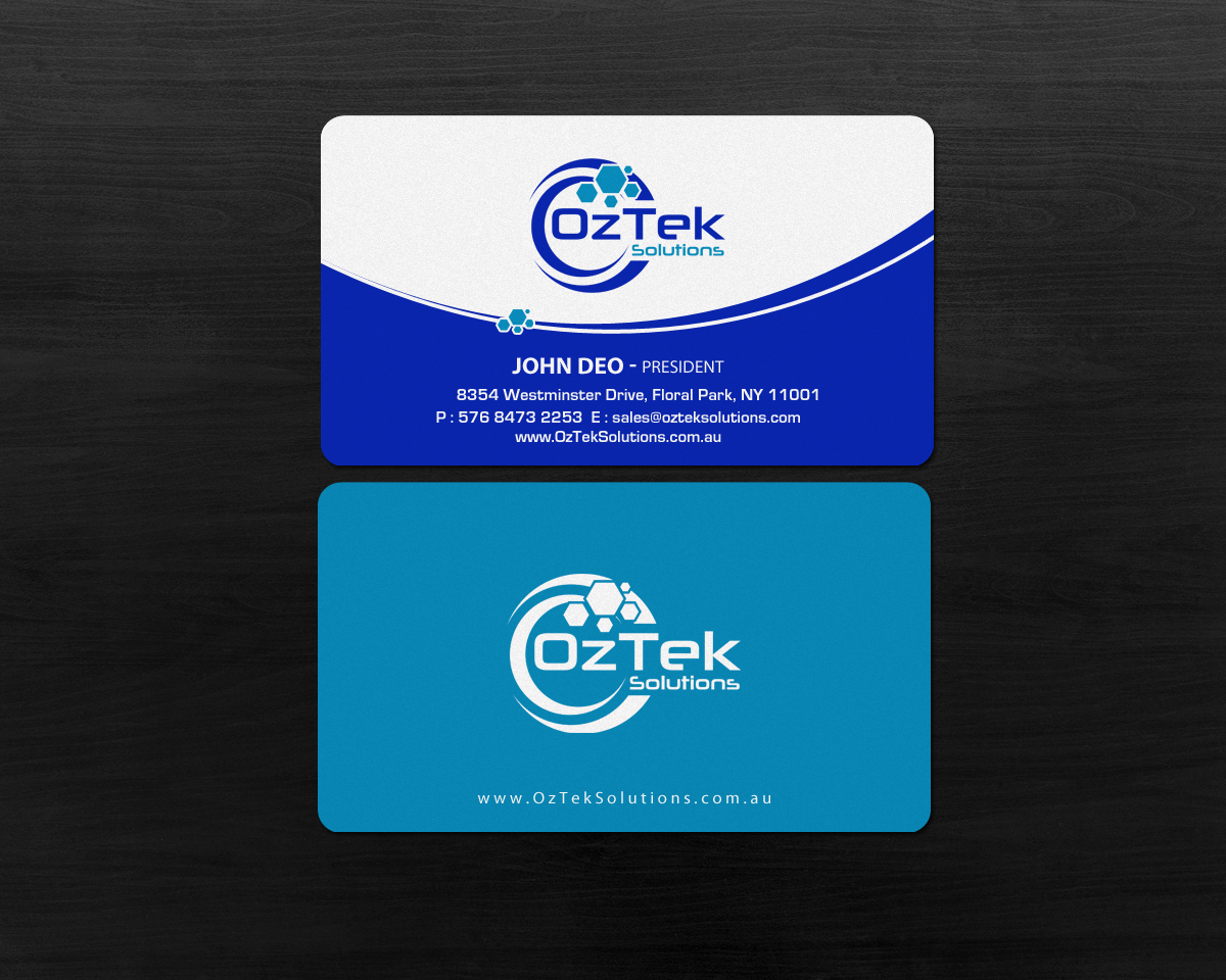 Business Card Design by Brand aid for OzTek Solutions | Design #17089424