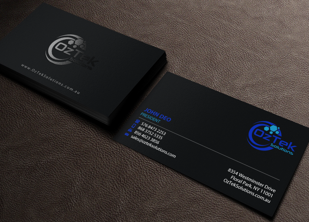 Business Card Design by Brand aid for OzTek Solutions | Design #17089441