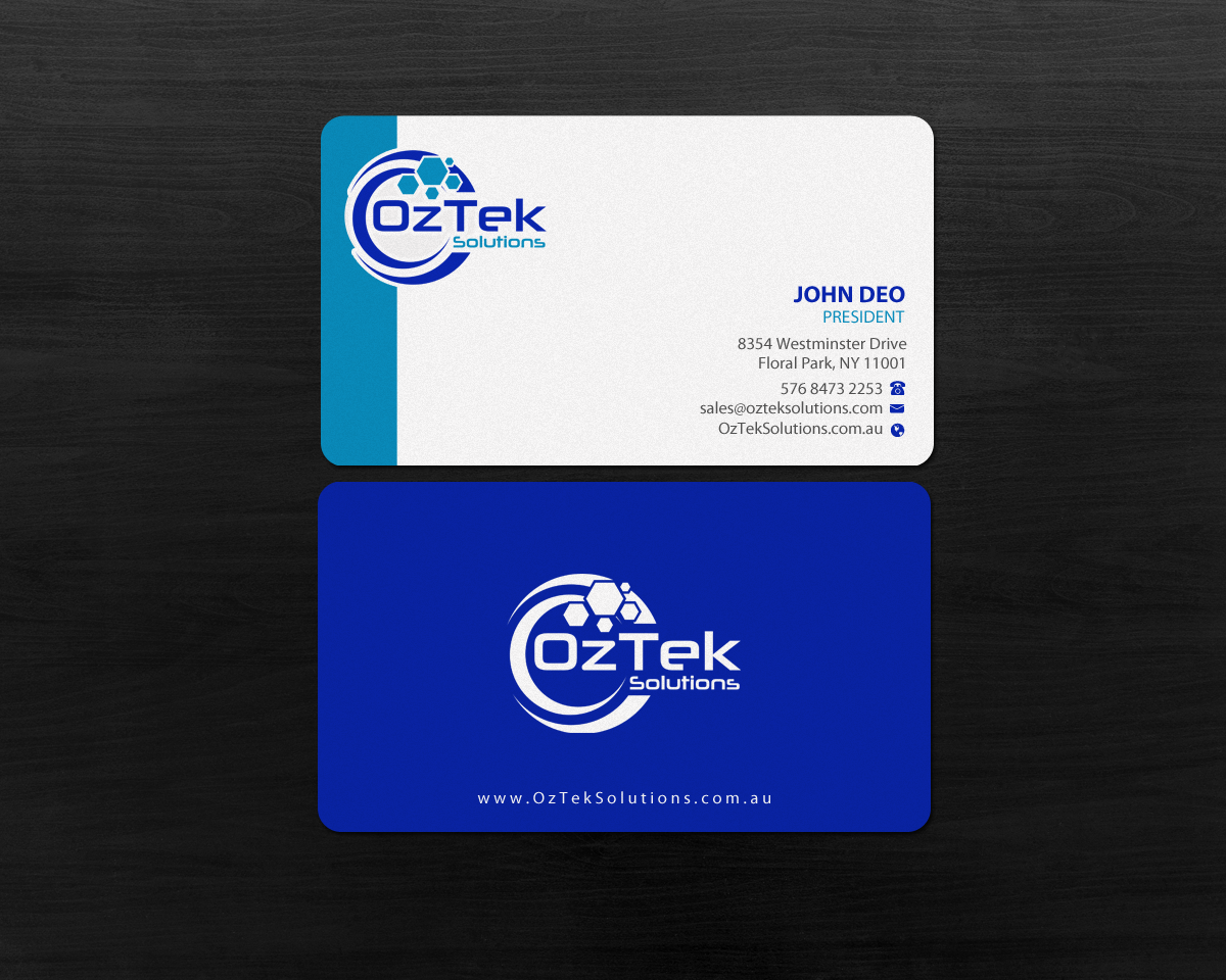 Business Card Design by Brand aid for OzTek Solutions | Design #17089454