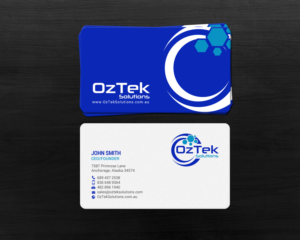 Business Card Design by chandrayaan.creative for OzTek Solutions | Design: #17088763