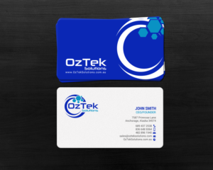 Business Card Design by chandrayaan.creative for OzTek Solutions | Design: #17088764