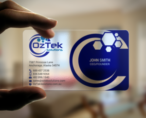 Business Card Design by chandrayaan.creative for OzTek Solutions | Design: #17088842