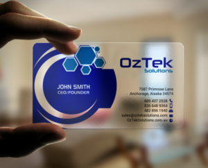 Design de Carte de Visite par chandrayaan.creative pour OzTek Solutions | Design : #17088845