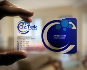 Design de Carte de Visite par chandrayaan.creative pour OzTek Solutions | Design : #17088846