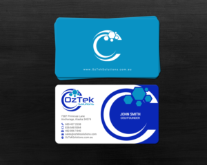 Design de Carte de Visite par chandrayaan.creative pour OzTek Solutions | Design : #17088847