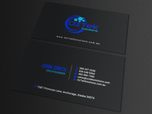 Design de Carte de Visite par chandrayaan.creative pour OzTek Solutions | Design : #17088857