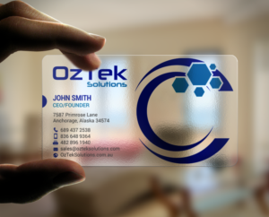 Design de Carte de Visite par chandrayaan.creative pour OzTek Solutions | Design : #17088859