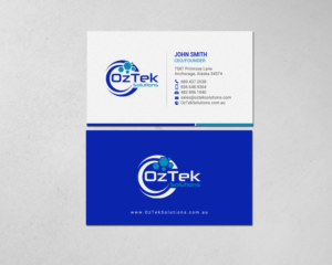 Design de Carte de Visite par chandrayaan.creative pour OzTek Solutions | Design : #17088861